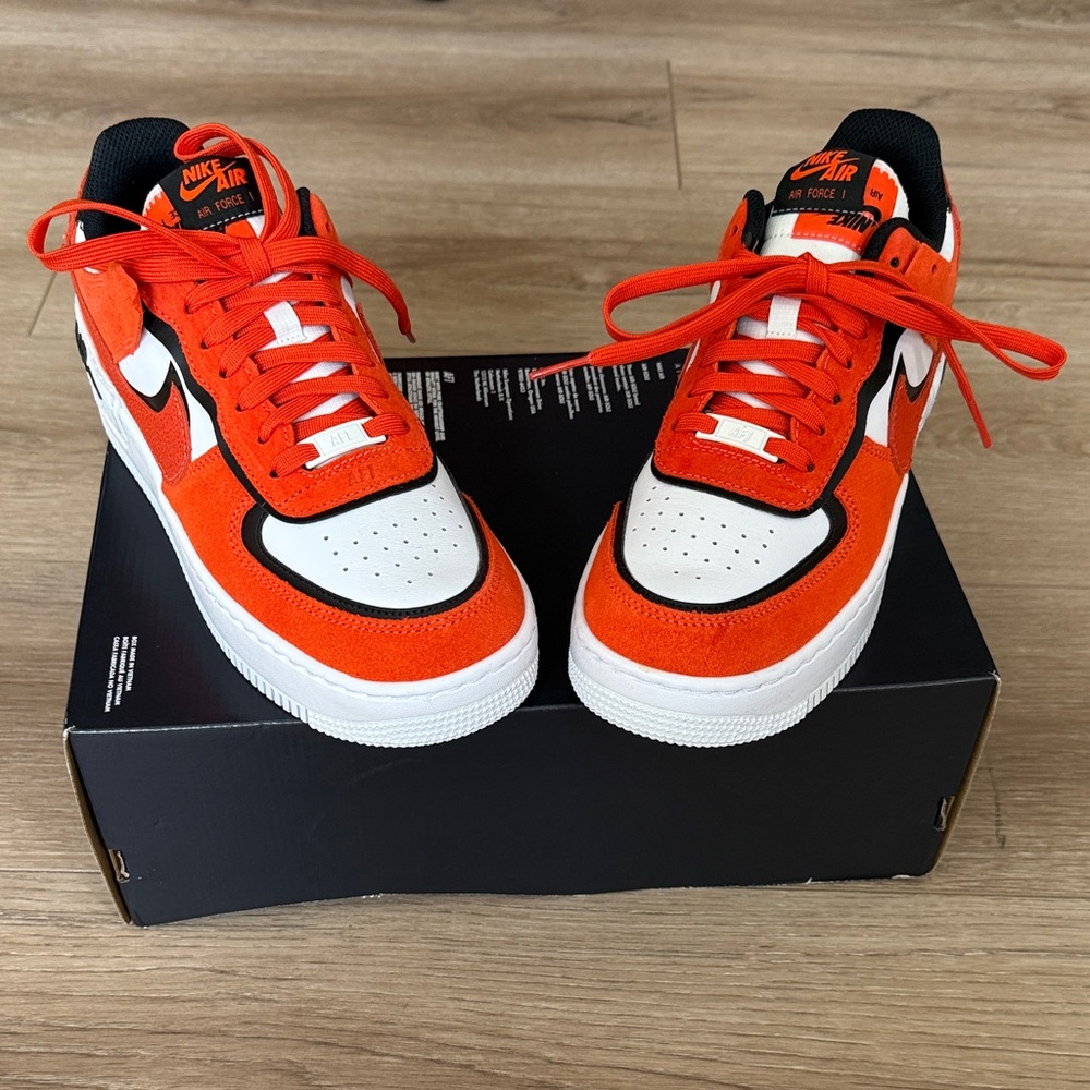Nike AF1 Shadow  DQ8586 800 Orange Black White Sneakers
